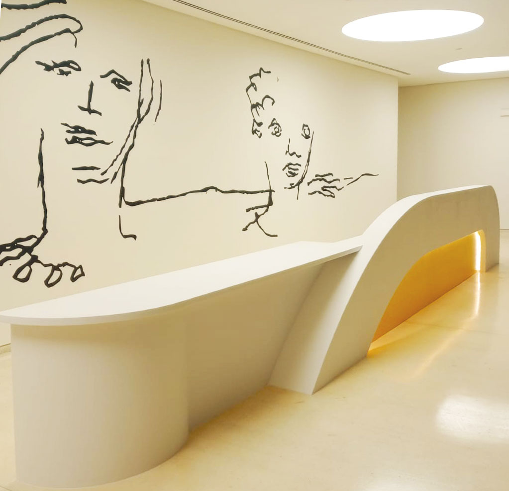 mostrador solid surface KRION